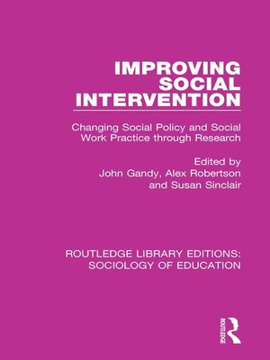 cover image of Improving Social Intervention